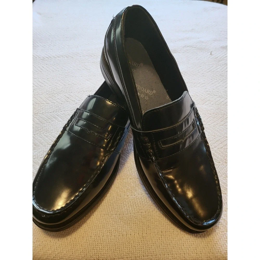 Nunn Bush Loafers Dress Shoes Slip On Comfort Classic Black Mens Size